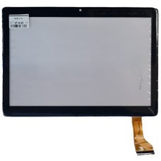Сенсорне скло для Hoozo MT116 (універсальне №425) (2.5D) (Розмір 167x238 мм) 50 pin (Black) (Отвір під камеру по центру) (version 07)