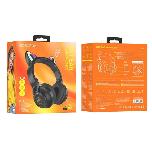 Навушники Bluetooth Borofone BO18 (Black)