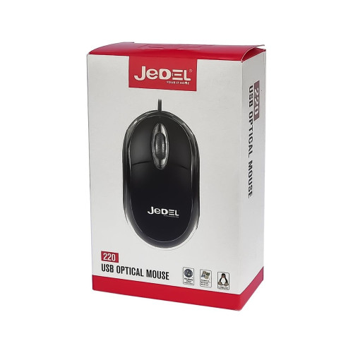 Мышка проводная Jedel TB220 (800 DPI · 1.1 м) (Black)