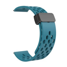 Ремешок универсальный 22 мм Silicone With Magnetic для Amazfit, Samsung, Huawei (Sapphire Blue)