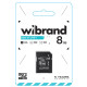 Карта памяти Wibrand microSDHC 8GB Class 10 + адаптер SD