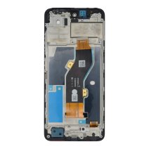 Дисплей для Infinix Hot 40i с тачскрином в рамке (Black) (Original Used) (ver. FPC)