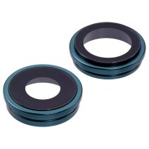 Скло камери для Apple iPhone 16 Plus в рамці (Teal) (Original)
