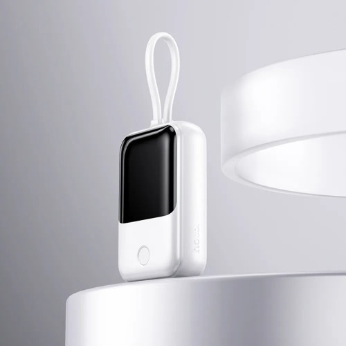 Повербанк Hoco Q33 22.5W+PD20W з кабелем Type-C (10000 mAh) (White)