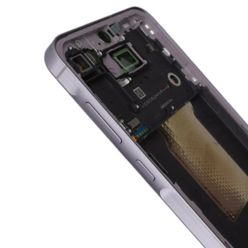 Дисплей для Samsung A556 Galaxy A55 (5G) (2024) с тачскрином в рамке (Light Violet) (Original Assembled)