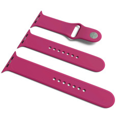 Ремешок для Apple Watch 42/44/45/49 мм Band Silicone, 2 шт (Maroon)