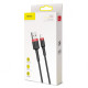 Кабель Baseus Cafule USB-A – Lightning (3 м · 18W · 2.1A) (CALKLF-R91) (Black/Red)