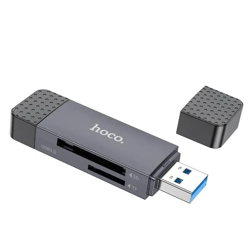 Картридер Hoco HB45 USB3.0 to Type-C gray