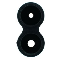 Стекло камеры для Realme C33 в рамке (Black) (Original)