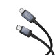 Кабель Hoco X118 Type-C – Type-C с дисплеем (1 м · 60W · 3A) (Black)