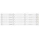 Пряма підсвітка для телевізора Hisense 43″ SVH420AA7 Rev02 (7 планок по 402 мм, 4 LED, лінза 15,5 мм, 3 В)