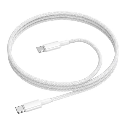 Кабель Borofone BX117 Type-C – Type-C (1 м · 60W · 3A) (White)
