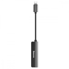 Переходник Baseus L52 Lightning – 2 × Lightning + 3.5 мм (Black)