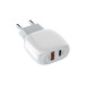 Сетевое зарядное устройство LDNIO A2313C USB-A+USB-C (18W · 3A) с кабелем Type-C – Lightning (White)