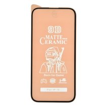 Защитная пленка Ceramic Matte для Apple iPhone 15 (Full Glue) (Black)