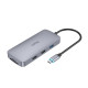 USB-хаб Hoco HB33 10в1 Type-C (0.13 м) (Gray)