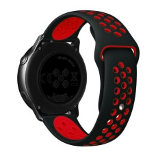 Ремешок универсальный 22 мм Sport Nike для Amazfit, Samsung, Huawei (Black/Red)
