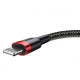 Кабель Baseus Cafule USB-A – Lightning (2 м · 12W · 1.5A) (CALKLF-C19) (Black/Red)
