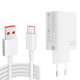 Сетевое зарядное устройство Xiaomi USB-A (55W · 5A) с кабелем USB-A – Type-C (OEM) (White)