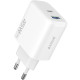 Сетевое зарядное устройство Proove Silicone Power 2 USB-A+USB-C (45W · 3A) (White)