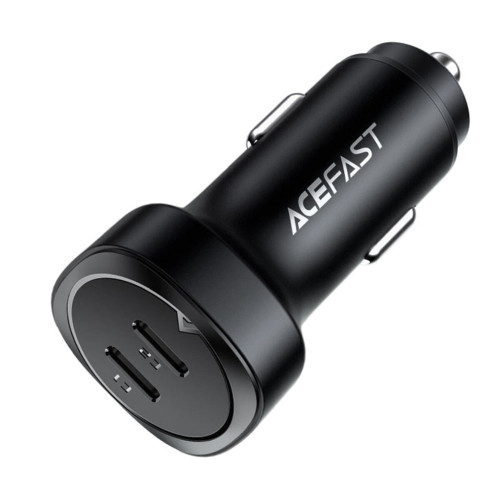 Автомобільний зарядний пристрій Acefast B2 2xUSB-C (72W · 3A) (Black)