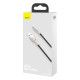 Кабель Baseus Cafule Metal USB-A – Lightning (2 м · 20W · 2.4A) (CALJK-B01) (Black)