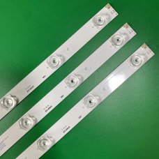 Пряма підсвітка для телевізора Bravis 32″ RF-AB320E32-0801S-03A1 (3 планки по 620 мм, 8 LED, лінза 17 мм, 3 В)