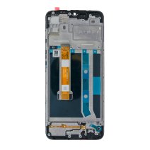 Дисплей для Oppo A15s с тачскрином в рамке (Black)
