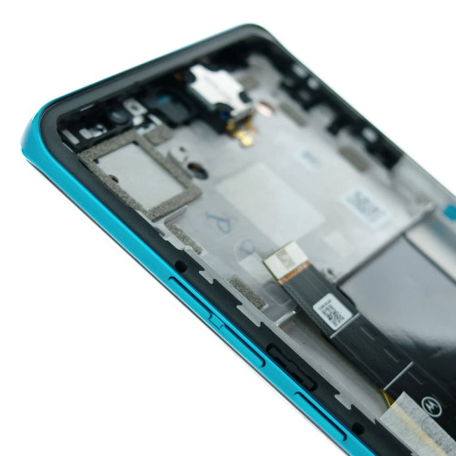 Дисплей для Motorola XT2307 Moto Edge 40 Neo з тачскріном в рамці (Blue) (Original)