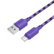 Кабель Hoco X116 Meridian USB-A – Type-C (1 м · 15W · 3A) (Purple)