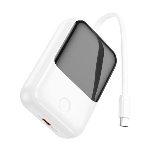 Повербанк Hoco Q33 22.5W+PD20W з кабелем Type-C (10000 mAh) (White)
