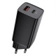 Сетевое зарядное устройство Baseus GaN2 Lite USB-A+USB-C (65W · 5A) (CCGAN2L-B01) (Black)