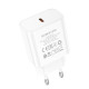 Мережевий зарядний пристрій Borofone BA71A USB-C (20W · 3A) (White)