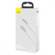 Кабель Baseus Cafule Metal Type-C – Type-C (2 м · 100W · 5A) (CATJK-D02) (White)