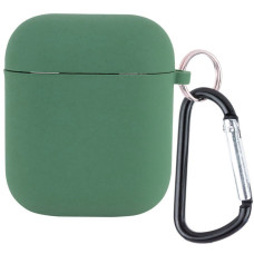 Чохол для AirPods 1/2 Silicone Case with Fibra (Pine Green)