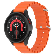 Ремешок универсальный 20 мм Ocean Band для Amazfit, Samsung, Huawei (Orange)
