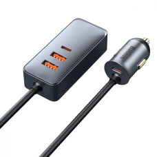 Автомобильное зарядное устройство Baseus Share Together 2xUSB-A+2xUSB-C (120W · 5A) (Gray)