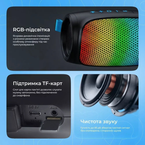 Bluetooth колонка Proove Nova 10W (Black)