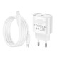 Сетевое зарядное устройство Hoco C109A USB-C (20W · 3A) с кабелем Type-C – Lightning (White)