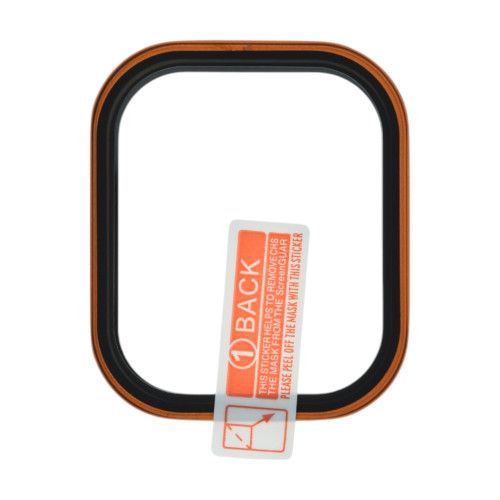 Защитное стекло с рамкой для Apple Watch Ultra 3 (49mm) (Full Glue) (Orange)