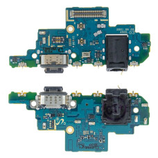 Нижняя плата для Samsung A528B Galaxy A52s (5G) (2021) с разъемом зарядки и микрофоном (K1 версия) (Оригинал Б/У)