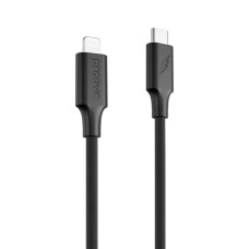 Кабель Proove Striped Silicone Type-C – Lightning (1 м · 27W · 3A) (Black)