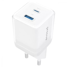 Сетевое зарядное устройство Proove Pure Gan Plus USB-A+USB-C (30W · 3A) (White)