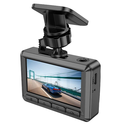 Відеореєстратор Hoco DV3 Full HD із задньою камерою (Black)