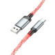 Кабель Hoco U112 USB-A – Type-C (1 м · 12W · 2.4A) (Gray)