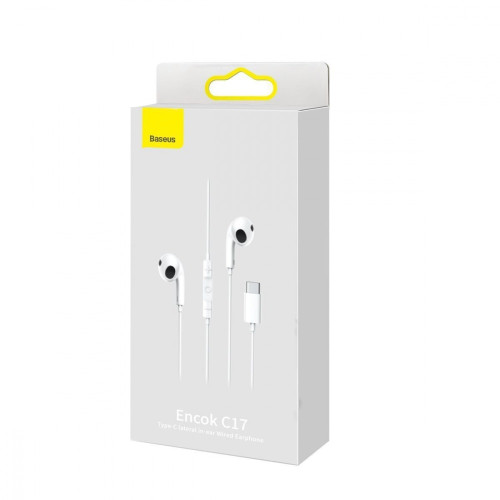 Наушники Baseus Encok C17 Type-C (White)