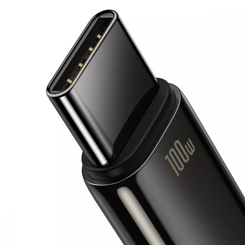 Кабель Baseus Tungsten Gold USB-A – Type-C (2 м · 100W · 5A) (Black)