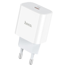 Сетевое зарядное устройство Hoco C76A Plus USB-C (20W · 3A) (White)