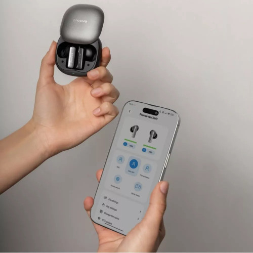 Наушники bluetooth Proove NoLimit TWS with Hybrid ANC (APP) white