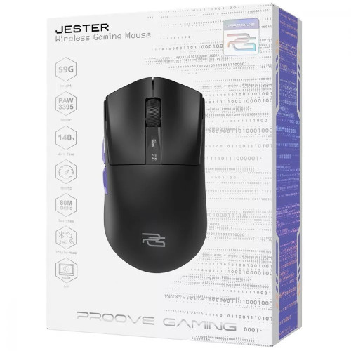 Мышка беспроводная игровая Proove Gaming Jester 8K (Black)